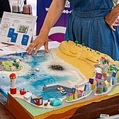 Animation stand : maquette du jeu sérieux Les métiers de la recherche en SHS