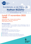 Affiche annonçant la soutenance de thèse de Nathan Rizzuto