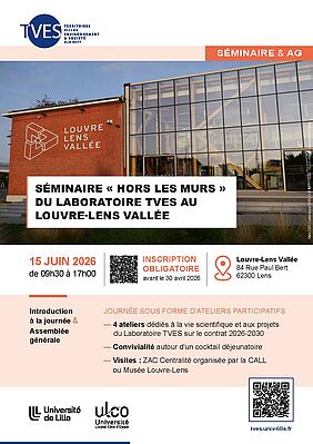 Affiche du séminaire TVES "Hors les murs" au Louvre-Lens Vallée
