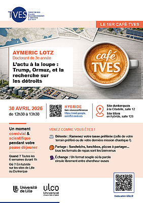 Affiche Café TVES : L’actu à la loupe : Trump, Ormuz, et la recherche sur les détroits