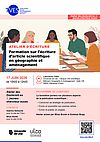 Affiche atelier d'écriture
