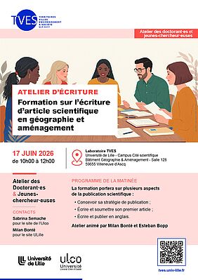 Affiche atelier d'écriture