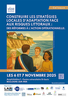 Affiche colloque les risques littoraux